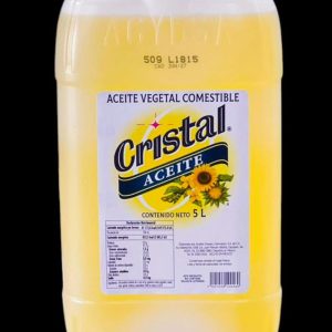 Aceite cristal 5 lt, caja c/ 2pz