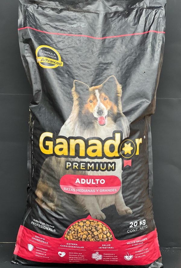 Ganador adulto premium, bulto c/20 kg