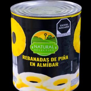 Piña en rebanada 3 kg, caja c/6 pz